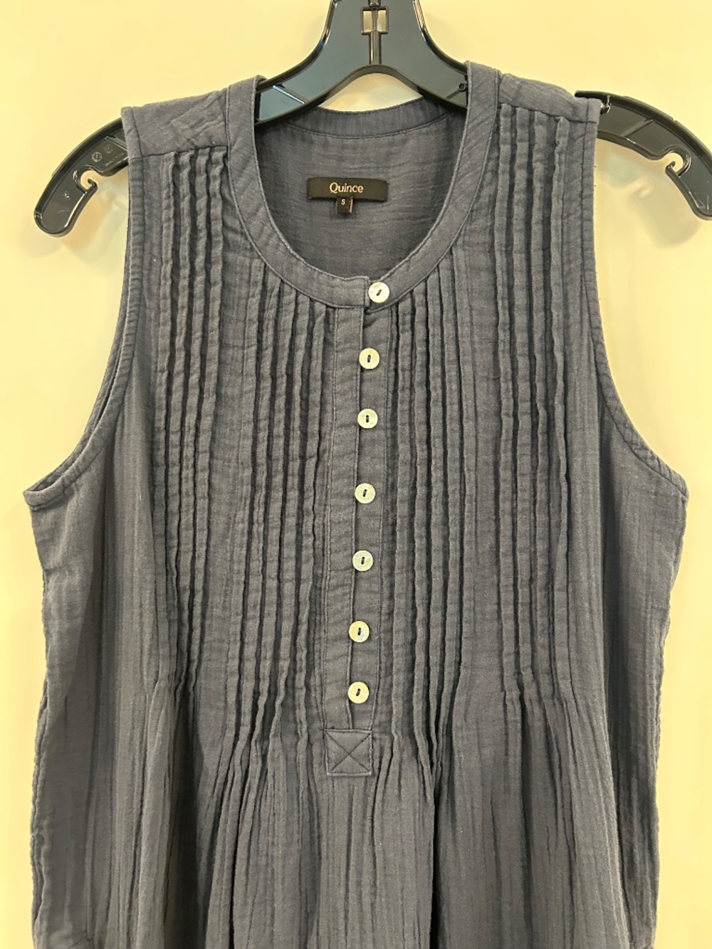 Quince Organic Cotton Gauze Sleeveless Swing Dress - Picture 7 of 10